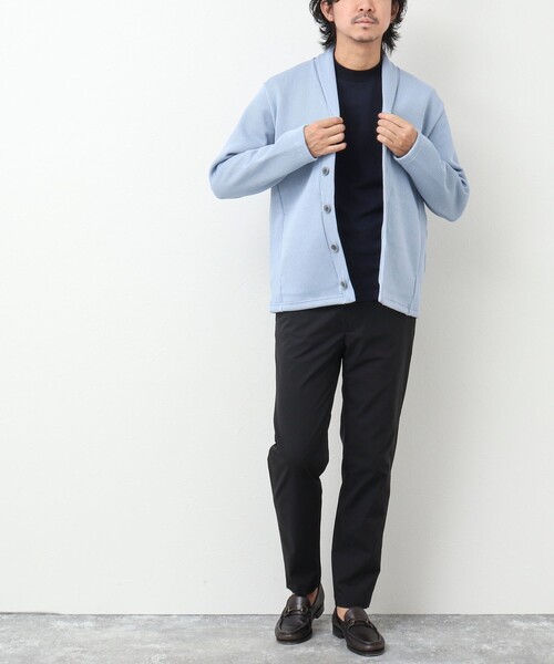 NOLLEY'S goodman(ノーリーズグッドマン)の「クォーターゲージ ショールカラーカーディガン(カーディガン/ボレロ・メンズ・サックスブルー/ダークネイビー/ベージュ・M/L/S)」の19枚目の写真