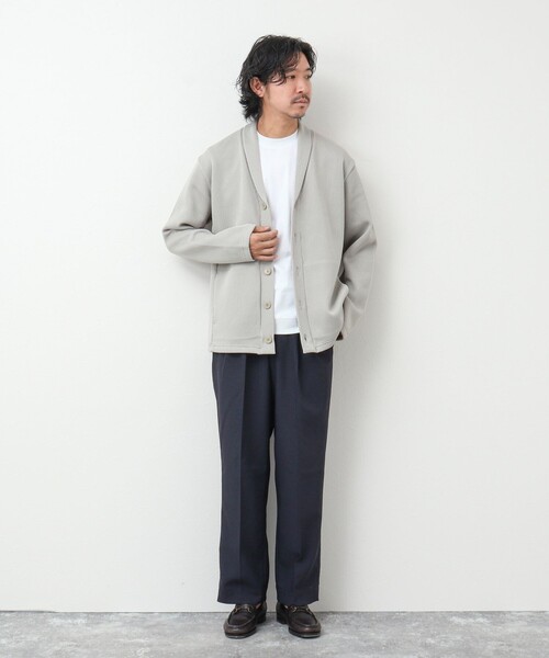 NOLLEY'S goodman(ノーリーズグッドマン)の「クォーターゲージ ショールカラーカーディガン(カーディガン/ボレロ・メンズ・サックスブルー/ダークネイビー/ベージュ・M/L/S)」の17枚目の写真