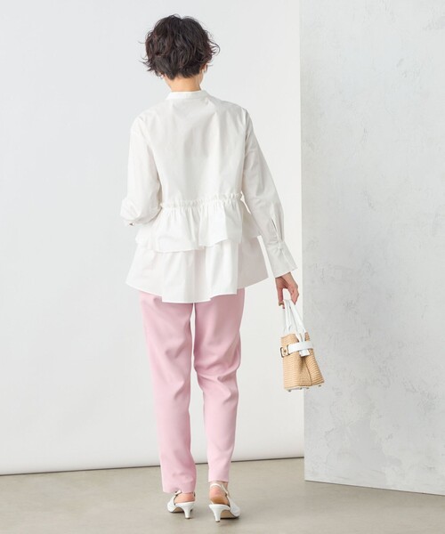 NOLLEY’S Sophi（ノーリーズソフィ）の「ペプラムシャツブラウス（シャツ/ブラウス・レディース・ホワイト/サックスブルー/イエロー・38）」の8枚目の写真