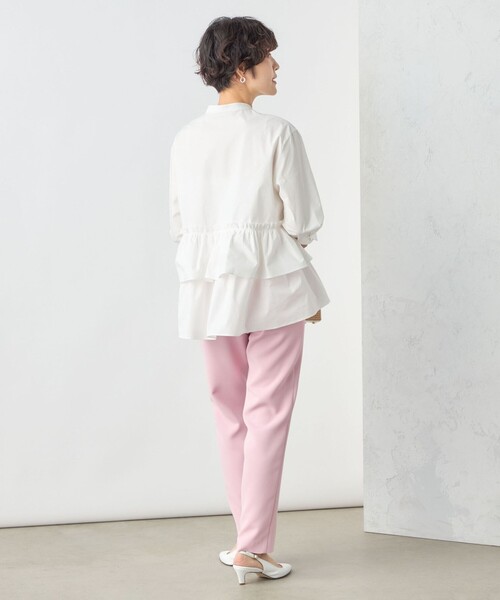 NOLLEY’S Sophi（ノーリーズソフィ）の「ペプラムシャツブラウス（シャツ/ブラウス・レディース・ホワイト/サックスブルー/イエロー・38）」の9枚目の写真