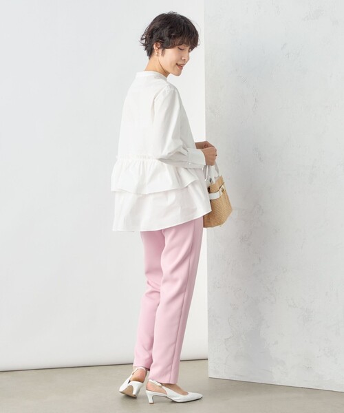 NOLLEY’S Sophi（ノーリーズソフィ）の「ペプラムシャツブラウス（シャツ/ブラウス・レディース・ホワイト/サックスブルー/イエロー・38）」の10枚目の写真