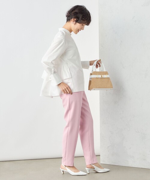 NOLLEY’S Sophi（ノーリーズソフィ）の「ペプラムシャツブラウス（シャツ/ブラウス・レディース・ホワイト/サックスブルー/イエロー・38）」の12枚目の写真