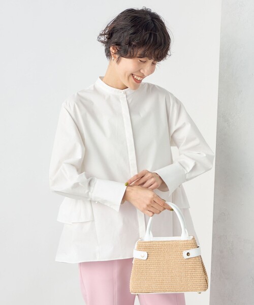 NOLLEY’S Sophi（ノーリーズソフィ）の「ペプラムシャツブラウス（シャツ/ブラウス・レディース・ホワイト/サックスブルー/イエロー・38）」の19枚目の写真