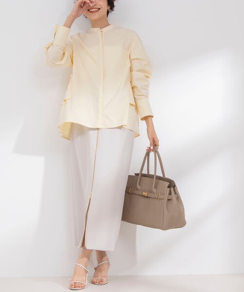 NOLLEY’S Sophi（ノーリーズソフィ）の「ペプラムシャツブラウス（シャツ/ブラウス・レディース・ホワイト/サックスブルー/イエロー・38）」の22枚目の写真