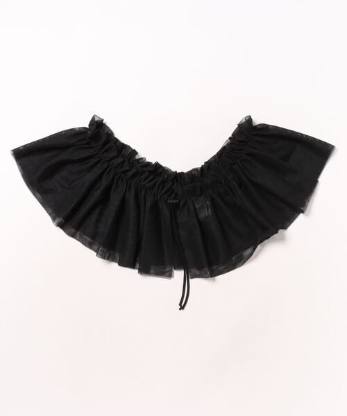 HEIHEI フリルつけ襟 黒 つけ襟 付け襟 「HIKA」レース付き付け襟 : ZOZOTOWN Yahoo!店