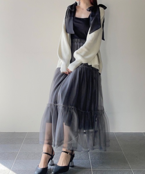 nomae リボンキャミセットトップス リボンキャミセットトップス – PARK by one way（パークバイ