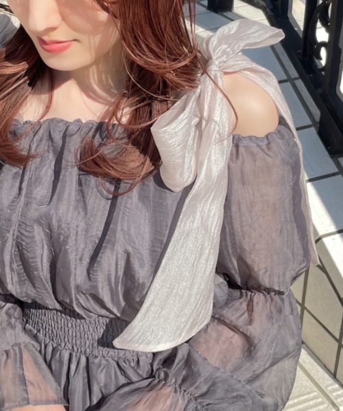 NOMAE リボンキャミセットトップス 黒 リボンキャミセットトップス – PARK by one way（パークバイ