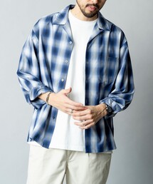 FREAK'S STORE | FREAK’S STORE/フリークスストア NEW LOOSE FIT OMBRE CHECK SHIRT LS/ニュー ルーズフィット オンブレチェック ロングスリーブシャツ(シャツ/ブラウス)