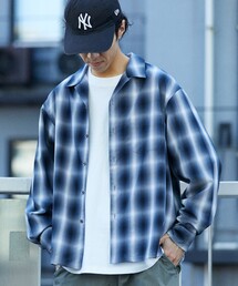 FREAK'S STORE | FREAK’S STORE/フリークスストア NEW LOOSE FIT OMBRE CHECK SHIRT LS/ニュー ルーズフィット オンブレチェック ロングスリーブシャツ(シャツ/ブラウス)