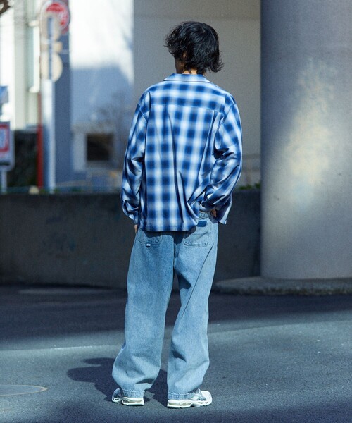 FREAK'S STORE（フリークスストア）の「FREAK’S STORE/フリークスストア NEW LOOSE FIT OMBRE CHECK SHIRT LS/ニュー ルーズフィット オンブレチェック ロングスリーブシャツ（シャツ/ブラウス・メンズ・ブラウン/ブルー/ブラック/サックスブルー・MEDIUM/LARGE）」の16枚目の写真