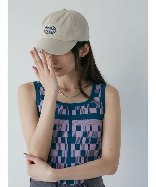 MURUA（ムルーア）の「ジオメタンクトップ（タンクトップ・レディース・ブラック/レッド/ピンク・FREE）」の6枚目の写真