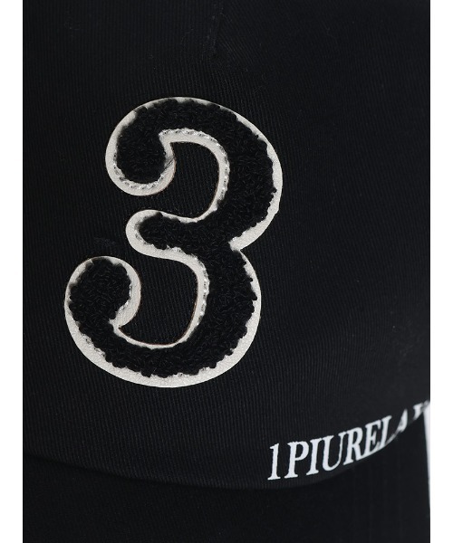 1piu1uguale3 RELAX（ウノピュウノウグァーレトレリラックス）の「【当店独占販売】 1PIU1UGUALE3 RELAX 3ワッペン キャップ（キャップ・メンズ・ブラック・-）」の2枚目の写真