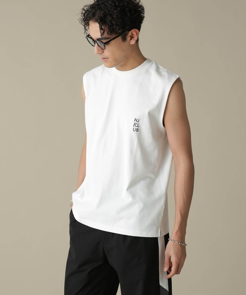 NANO universe(ナノユニバース)の「「NJ/CLUB」PARKSTOCK ベーシックタンクトップ(タンクトップ・メンズ・ホワイト/ブラック/ネイビー/グレー/オレンジ・S/M/L)」の7枚目の写真