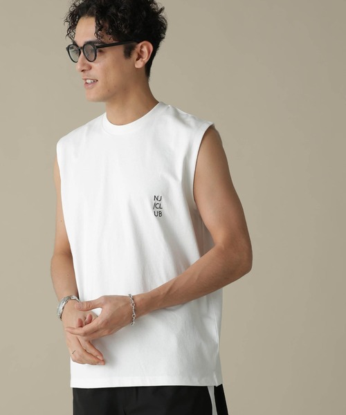 NANO universe(ナノユニバース)の「「NJ/CLUB」PARKSTOCK ベーシックタンクトップ(タンクトップ・メンズ・ホワイト/ブラック/ネイビー/グレー/オレンジ・S/M/L)」の9枚目の写真