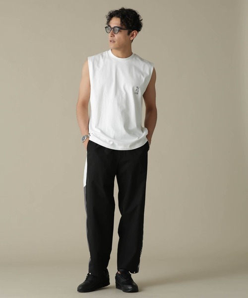 NANO universe(ナノユニバース)の「「NJ/CLUB」PARKSTOCK ベーシックタンクトップ(タンクトップ・メンズ・ホワイト/ブラック/ネイビー/グレー/オレンジ・S/M/L)」の10枚目の写真