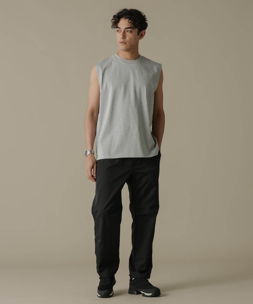 NANO universe(ナノユニバース)の「「NJ/CLUB」PARKSTOCK ベーシックタンクトップ(タンクトップ・メンズ・ホワイト/ブラック/ネイビー/グレー/オレンジ・S/M/L)」の15枚目の写真