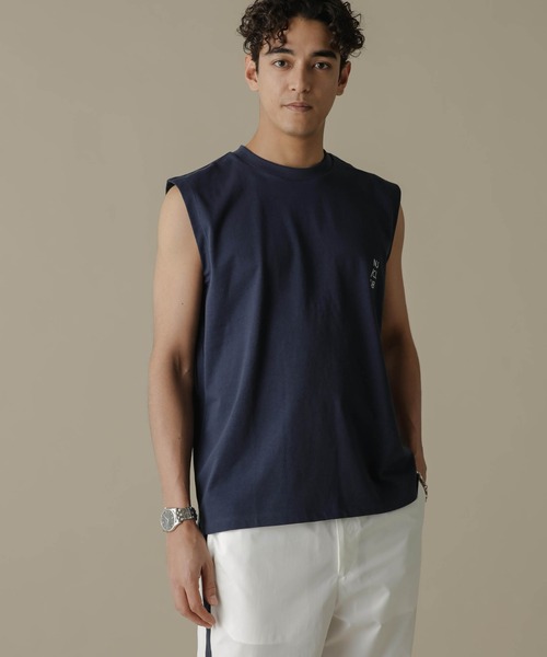 NANO universe(ナノユニバース)の「「NJ/CLUB」PARKSTOCK ベーシックタンクトップ(タンクトップ・メンズ・ホワイト/ブラック/ネイビー/グレー/オレンジ・S/M/L)」の18枚目の写真