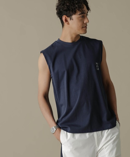 NANO universe(ナノユニバース)の「「NJ/CLUB」PARKSTOCK ベーシックタンクトップ(タンクトップ・メンズ・ホワイト/ブラック/ネイビー/グレー/オレンジ・S/M/L)」の19枚目の写真