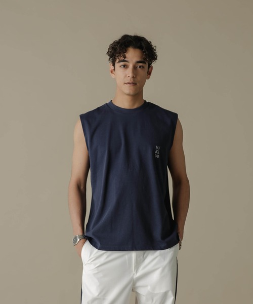 NANO universe(ナノユニバース)の「「NJ/CLUB」PARKSTOCK ベーシックタンクトップ(タンクトップ・メンズ・ホワイト/ブラック/ネイビー/グレー/オレンジ・S/M/L)」の20枚目の写真