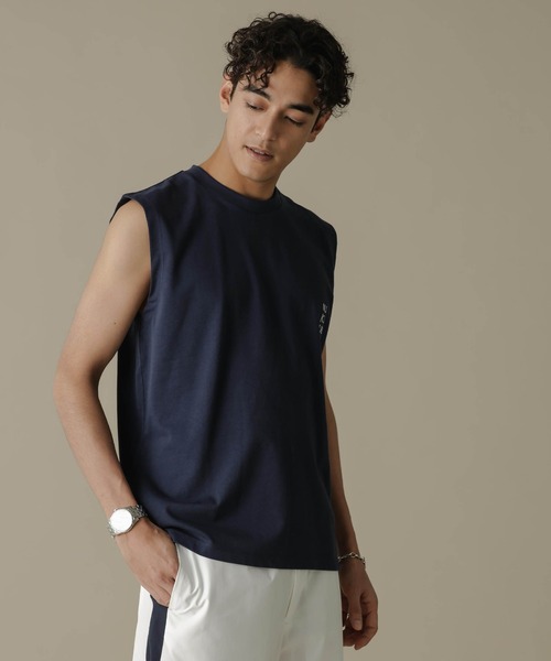 NANO universe(ナノユニバース)の「「NJ/CLUB」PARKSTOCK ベーシックタンクトップ(タンクトップ・メンズ・ホワイト/ブラック/ネイビー/グレー/オレンジ・S/M/L)」の21枚目の写真