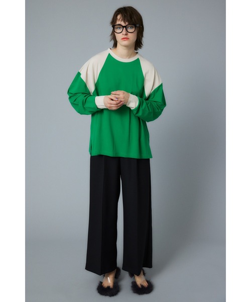 【セール】Bicolor tops バイカラートップス（Tシャツ/カットソー）｜HeRIN.CYE（ヘリンドットサイ）