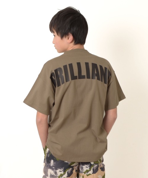 GLAZOS(グラソス)の「【大人向けサイズあり】【プチプラ】アソートバックロゴ半袖Tシャツ(Tシャツ/カットソー・キッズ・ホワイト/ベージュ/ネイビー/カーキ/ブラック/ブルー/グレー・130cm/140cm/150cm/160cm/170cm)」の5枚目の写真