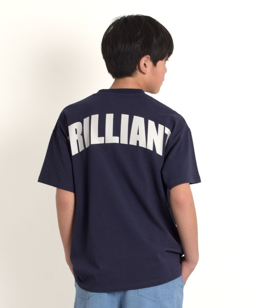 GLAZOS(グラソス)の「【大人向けサイズあり】【プチプラ】アソートバックロゴ半袖Tシャツ(Tシャツ/カットソー・キッズ・ホワイト/ベージュ/ネイビー/カーキ/ブラック/ブルー/グレー・130cm/140cm/150cm/160cm/170cm)」の1枚目の写真