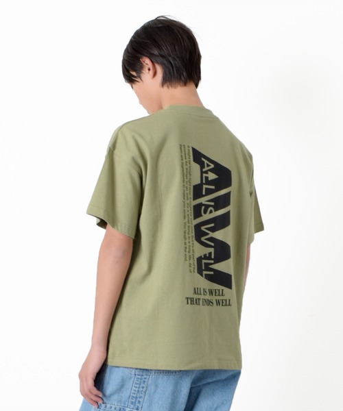 GLAZOS(グラソス)の「【大人向けサイズあり】【プチプラ】アソートバックロゴ半袖Tシャツ(Tシャツ/カットソー・キッズ・ホワイト/ベージュ/ネイビー/カーキ/ブラック/ブルー/グレー・130cm/140cm/150cm/160cm/170cm)」の6枚目の写真