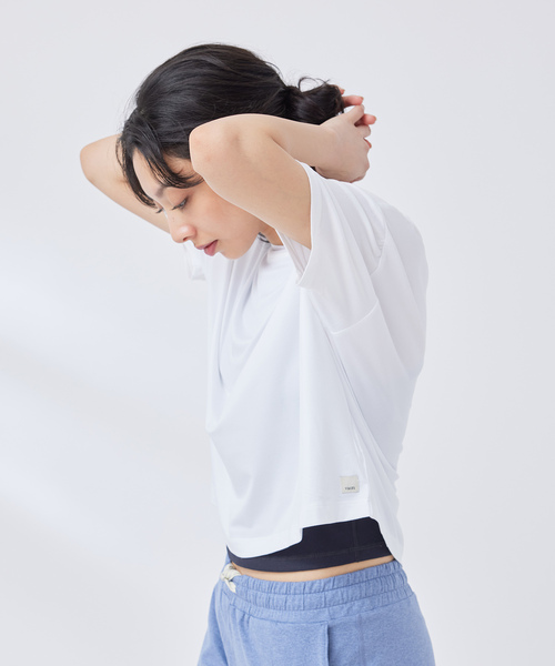 Vuori（ヴオリ）の「【VUORI 】Energy Tee エナジーTシャツ（Tシャツ/カットソー・レディース・ブルー系その他4/ブラック系その他/ホワイト・S）」の6枚目の写真