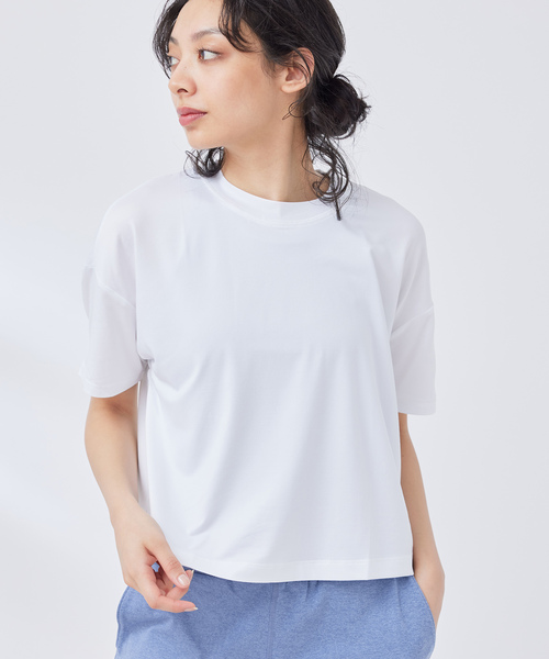 Vuori（ヴオリ）の「【VUORI 】Energy Tee エナジーTシャツ（Tシャツ/カットソー・レディース・ブルー系その他4/ブラック系その他/ホワイト・S）」の7枚目の写真