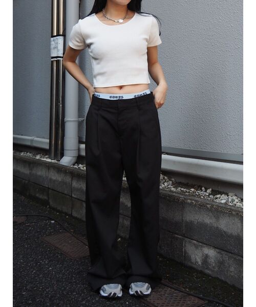 EVRIS（エヴリス）の「SUNNYショートTシャツ（Tシャツ/カットソー・レディース・その他1/ホワイト/ブルー/グレー/ブラック・FREE）」の12枚目の写真