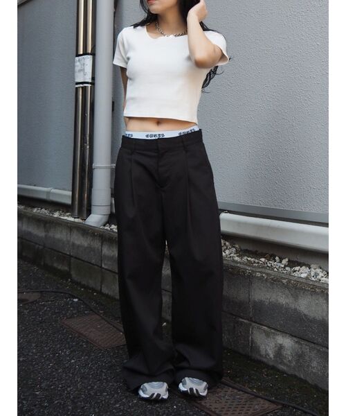 EVRIS（エヴリス）の「SUNNYショートTシャツ（Tシャツ/カットソー・レディース・その他1/ホワイト/ブルー/グレー/ブラック・FREE）」の13枚目の写真