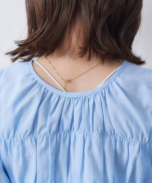 RETRO GIRL(レトロガール)の「フロントリボンBL(シャツ/ブラウス・レディース・ブルー/オフホワイト/ベージュ・FREE)」の21枚目の写真