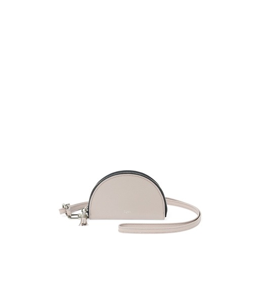 Epoi（エポイ）の「Tools ツールズ ストラップ付き ハーフサークルケース（財布・レディース・グレイッシュベージュ/ライトパープル/ライトグリーン/ブラック/フューシャピンク/ダークグレー/オレンジ・FREE）」の3枚目の写真