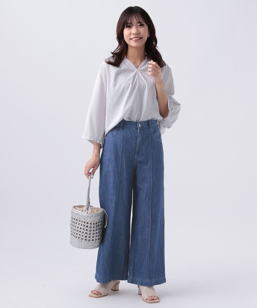 Elura オトナサマーワイドデニム　コトナサイズ新品未使用 Elura（エルーラ）の「【低身長サイズ Elkotona】コトナサマー