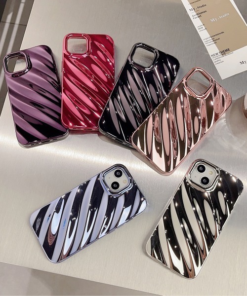 なみなみミラーケース iPhoneケース スマホケース iPhone15 14
