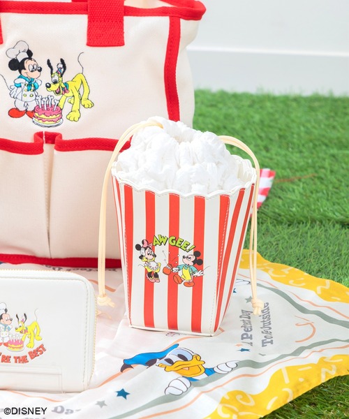 ディズニーワールド　ポップコーン　デザイン　ポーチ Disney（ディズニー）の「ディズニー ポップコーンポーチ