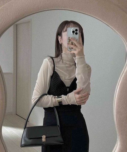 byYOUANCE（バイユアンス）の「ふくれジャガードリボンビスチェ（ベスト・レディース・ブラック・FREE）」の16枚目の写真