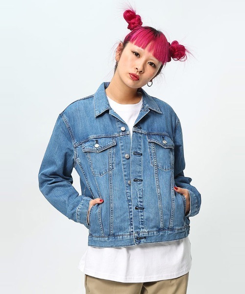 EDWIN コットン ポケット フルボタン デニムジャケット