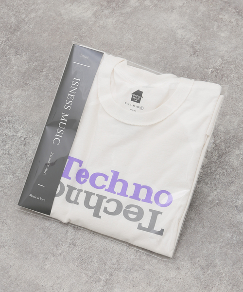 ISNESS MUSIC Tシャツ　ブラウン　新品 ISNESS MUSIC / イズネスミュージック】TECHNO T-SHIRT（Tシャツ