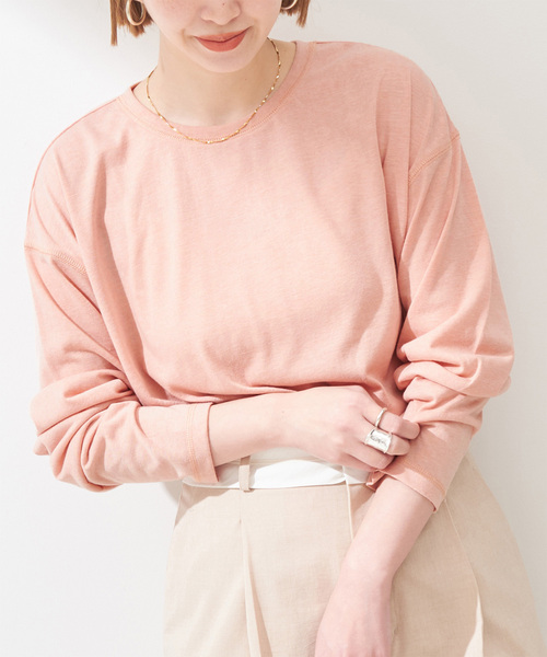 B.C STOCK（ベーセーストック）の「シアールーズTEE（Tシャツ/カットソー・レディース・ホワイト/ピンク/ブラック・FREE）」の3枚目の写真