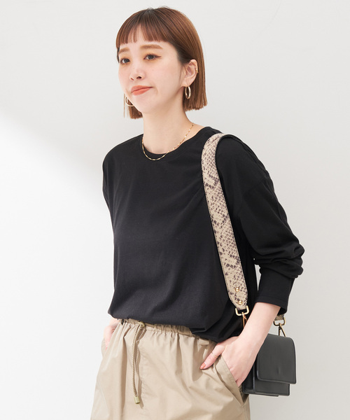 B.C STOCK（ベーセーストック）の「シアールーズTEE（Tシャツ/カットソー・レディース・ホワイト/ピンク/ブラック・FREE）」の8枚目の写真