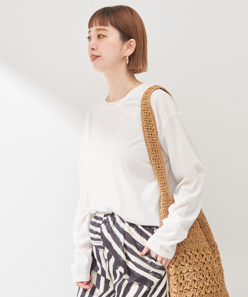 B.C STOCK（ベーセーストック）の「シアールーズTEE（Tシャツ/カットソー・レディース・ホワイト/ピンク/ブラック・FREE）」の17枚目の写真
