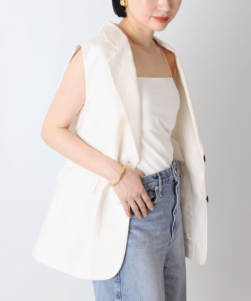 VERMEIL par iena(ヴェルメイユパーイエナ)の「Minimal bare bra top(その他アンダーウェア/インナー・レディース・ブラック/ホワイト・36/38)」の5枚目の写真
