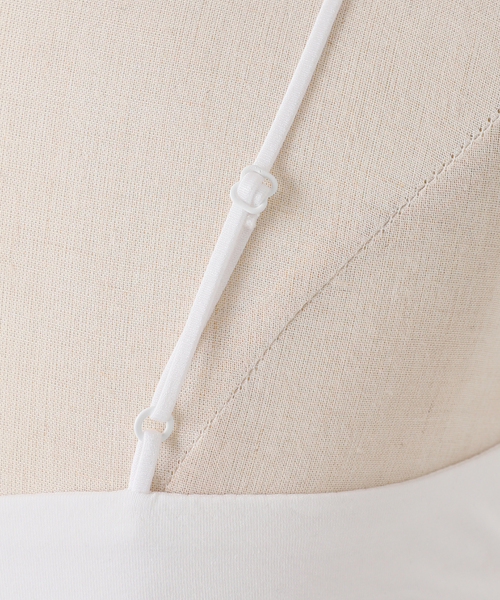 VERMEIL par iena(ヴェルメイユパーイエナ)の「Minimal bare bra top(その他アンダーウェア/インナー・レディース・ブラック/ホワイト・36/38)」の12枚目の写真