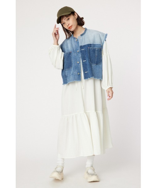 RODEO CROWNS WIDE BOWL（ロデオクラウンズワイドボウル）の「リメイクデニムベスト（ベスト・レディース・ブルー・FREE）」の10枚目の写真