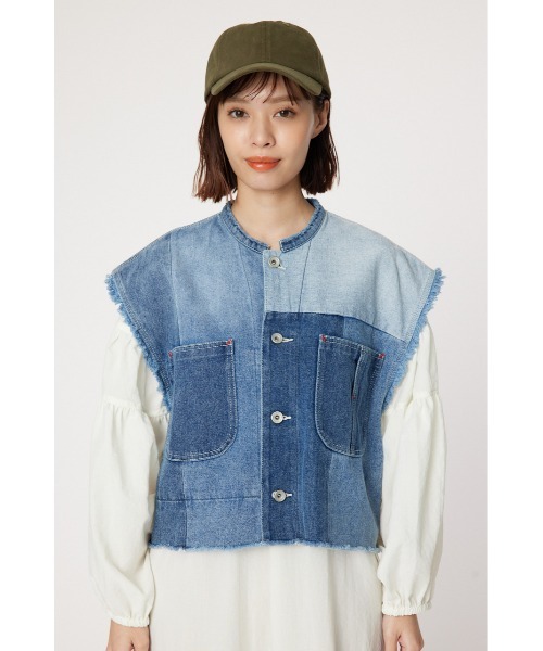 RODEO CROWNS WIDE BOWL（ロデオクラウンズワイドボウル）の「リメイクデニムベスト（ベスト・レディース・ブルー・FREE）」の12枚目の写真