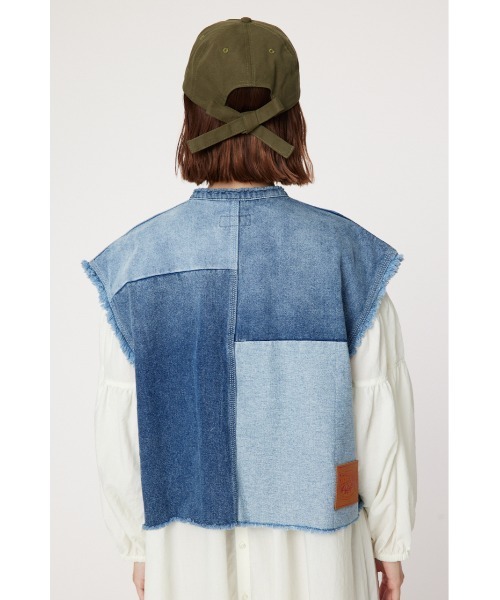 RODEO CROWNS WIDE BOWL（ロデオクラウンズワイドボウル）の「リメイクデニムベスト（ベスト・レディース・ブルー・FREE）」の14枚目の写真