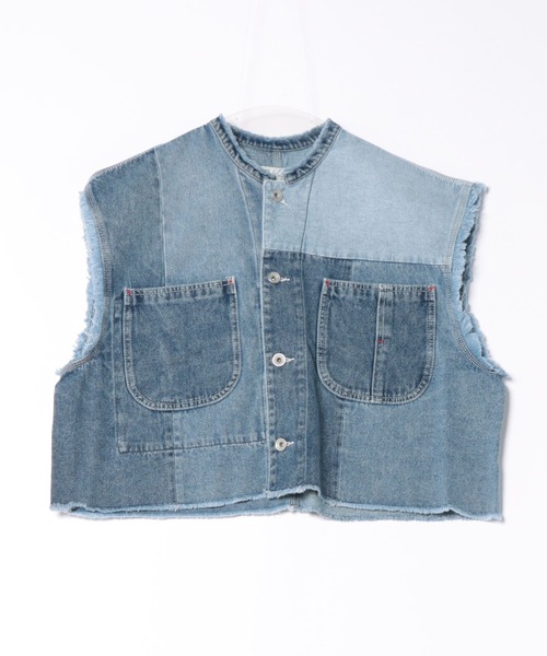 RODEO CROWNS WIDE BOWL（ロデオクラウンズワイドボウル）の「リメイクデニムベスト（ベスト・レディース・ブルー・FREE）」の18枚目の写真