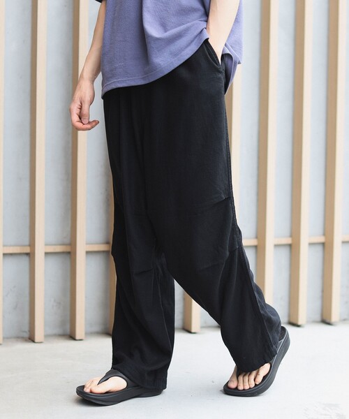 B:MING by BEAMS(ビーミングバイビームス)の「B:MING by BEAMS / リネン ミリタリー オーバー パンツ(その他パンツ・メンズ・オリーブ/ブラック・SMALL/MEDIUM/LARGE/X-LARGE)」の6枚目の写真
